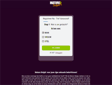 Tablet Screenshot of maturebelgie.com